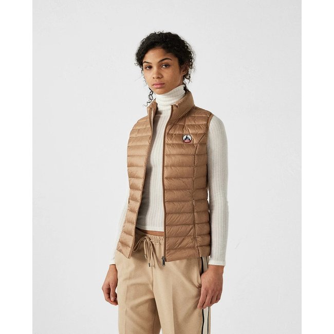 Leichte Daunenjacke mit Reissverschluss, ärmellos, SEDA gelb <span itemprop=