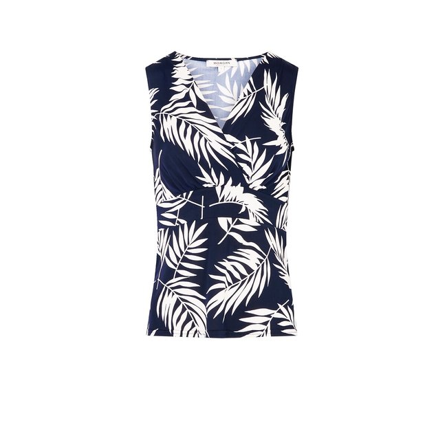 Camiseta estampada, sin mangas multicolor <span itemprop=