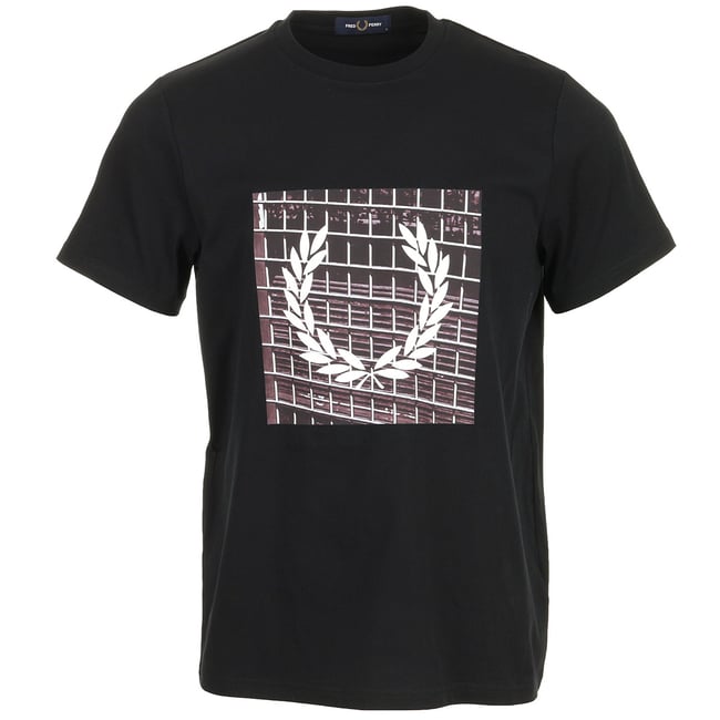 T-shirt LAUREL WREATH GRAPHIC black <span itemprop=