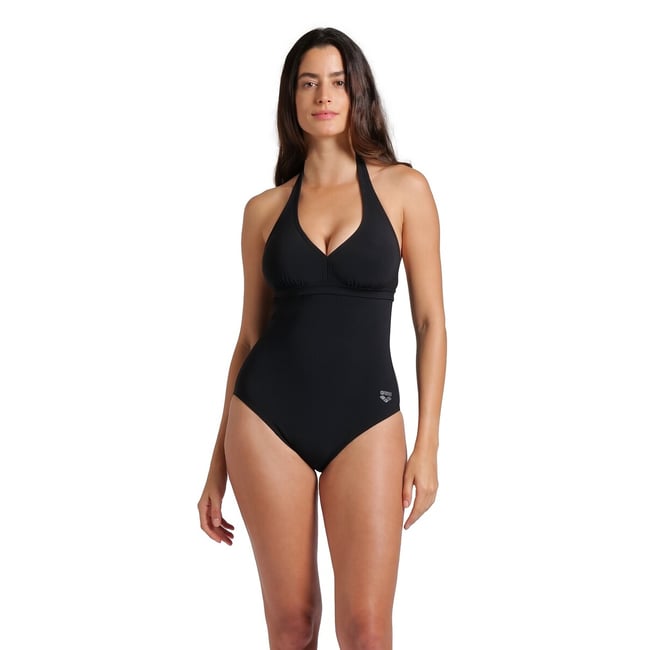Maillot de bain 1 pièce Shapewear noir <span itemprop=