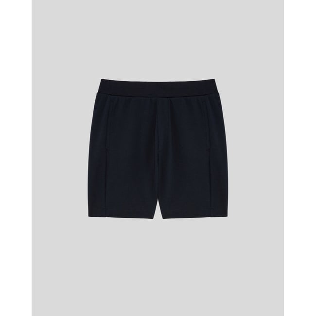 Short en molleton de coton de survêtement bleu foncé marine <span itemprop=