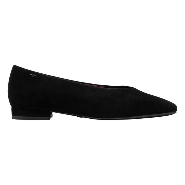 Ballerines en cuir suède, bout amande - TAMARIS