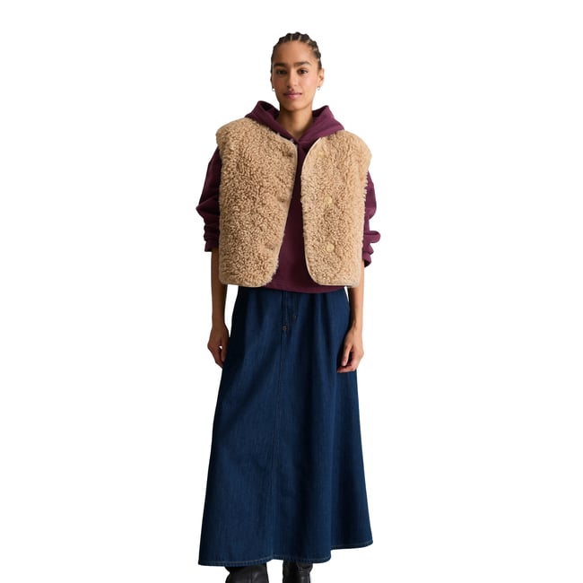 Gilet Teddy coupe classique en peluche Curly toute douce - MARC O’POLO DENIM