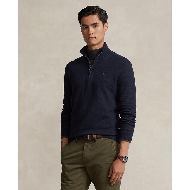 Maglione con collo alto blu marino Polo Ralph Lauren La Redoute
