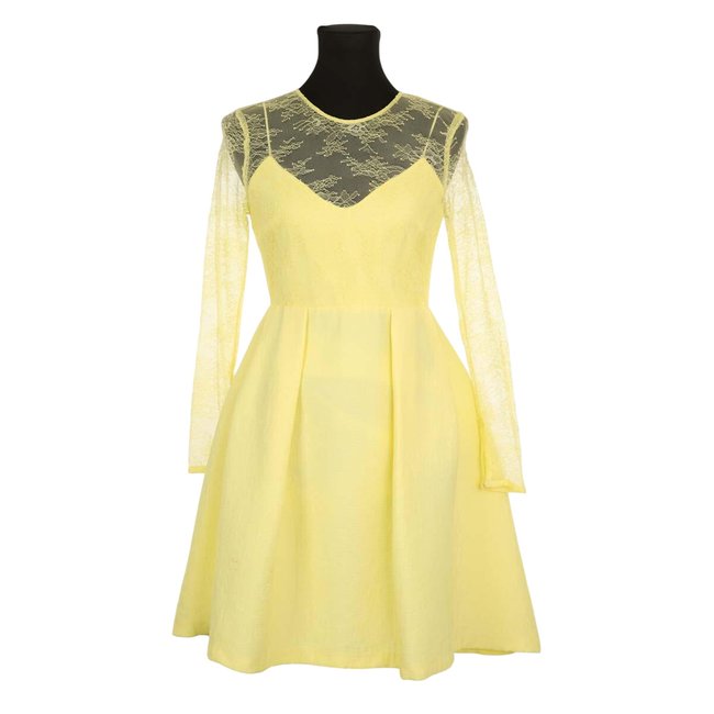 Robe - Très Bon État jaune <span itemprop=
