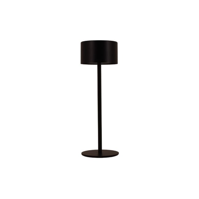 Lampe rechargeable USB IP44 en métal noir 27cm Couleur noir <span itemprop=