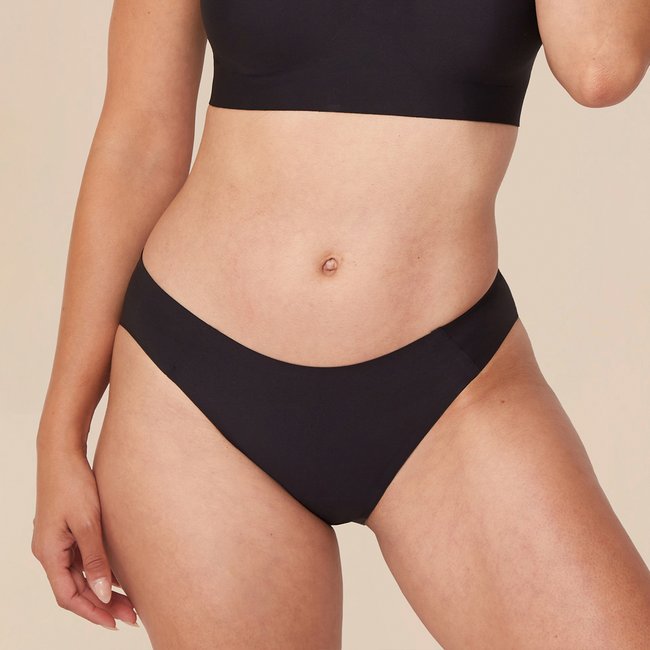 Bikini menstruelle Everyday- Absorption très lègere black <span itemprop=