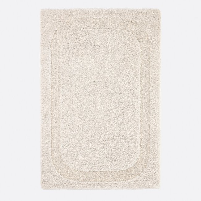 Tapis en relief, polyester, Opala Couleur ecru <span itemprop=