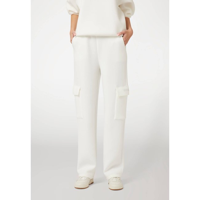 Pantalon Cargo Néoprène blanc <span itemprop=
