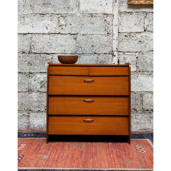Meuble de rangement en bois Olga N°671 - Bon état Couleur marron <span itemprop=