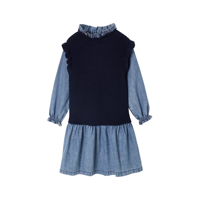 Robe 2 en1 marine <span itemprop=