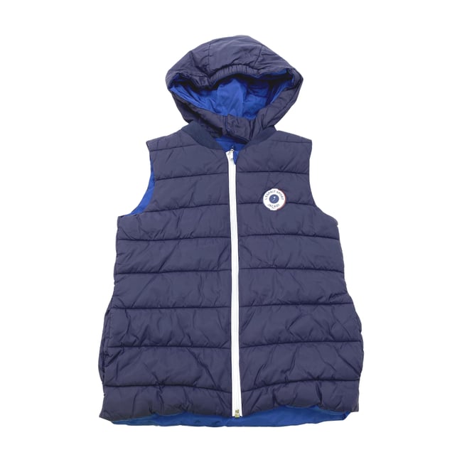 Blouson sans manche enfant - Très bon état bleu <span itemprop=