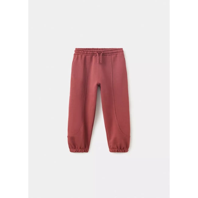 Jogging coutures grenat <span itemprop=