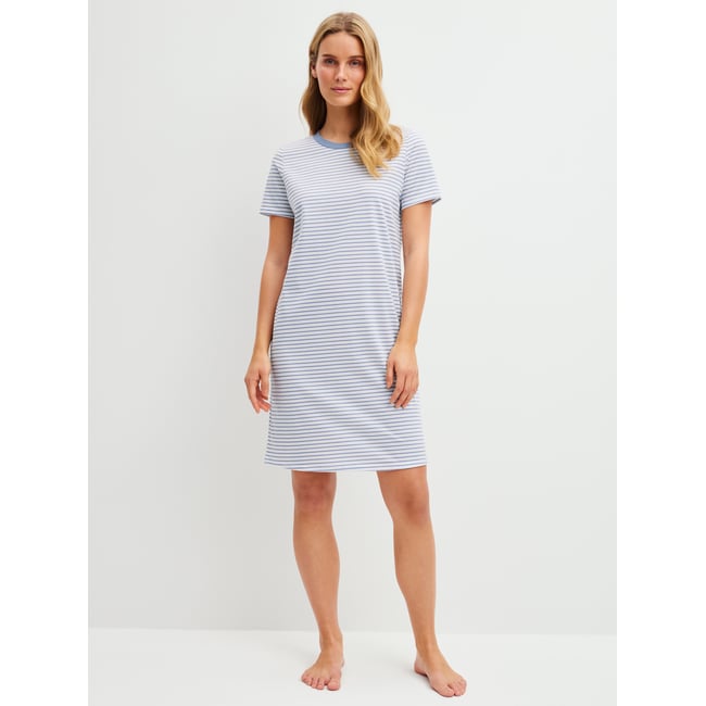 Chemise de nuit manches courtes Coton COTTON SPECIAL aura blue <span itemprop=