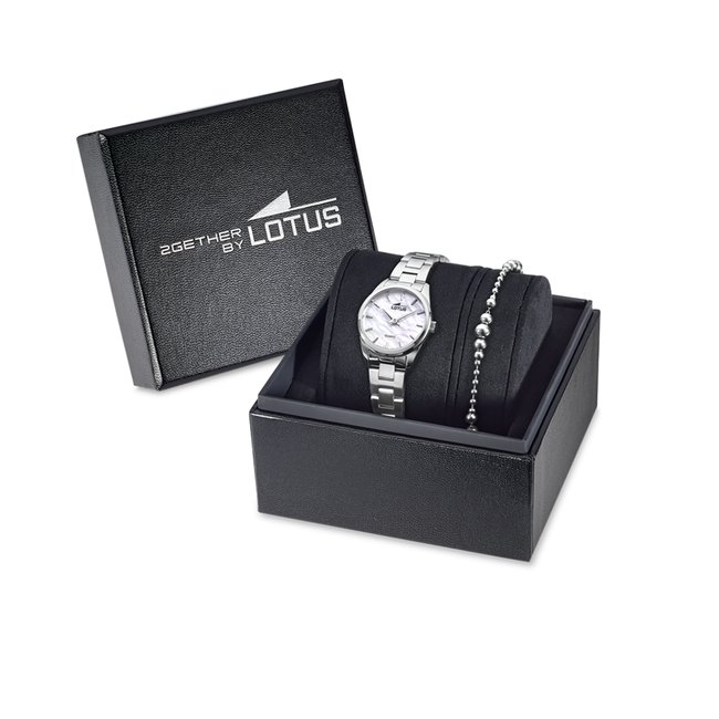 Montre Analogique  TOGETHER argenté nacre blanche argenté <span itemprop=