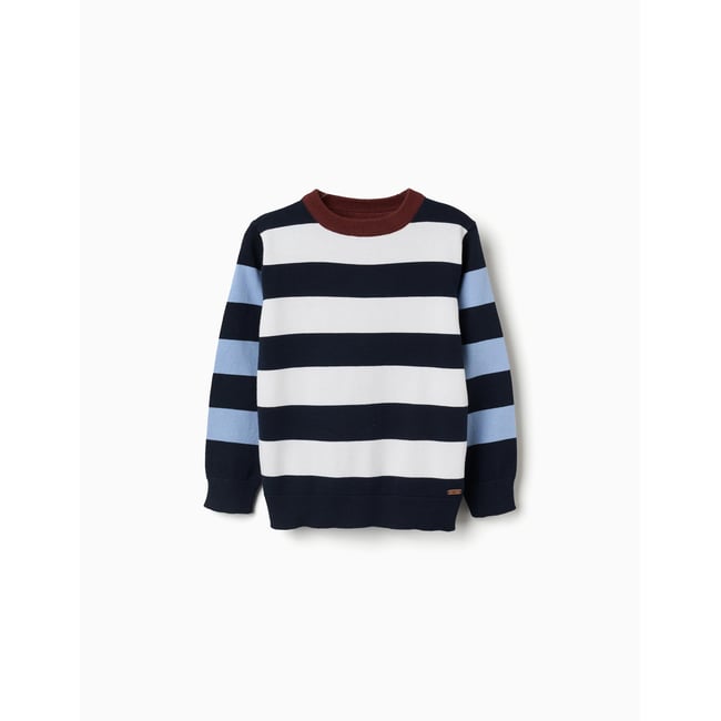 Pull en maille à blocs de couleur - ZIPPY