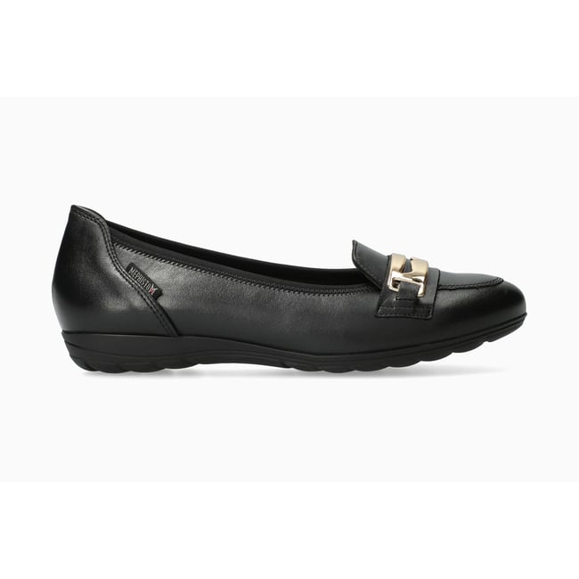 Ballerines en cuir ELECTRA noir 5144 <span itemprop=