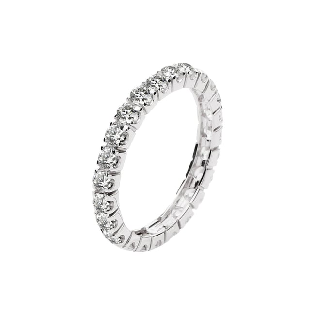 Bague en or blanc 750 B-CLASSIC argent <span itemprop=