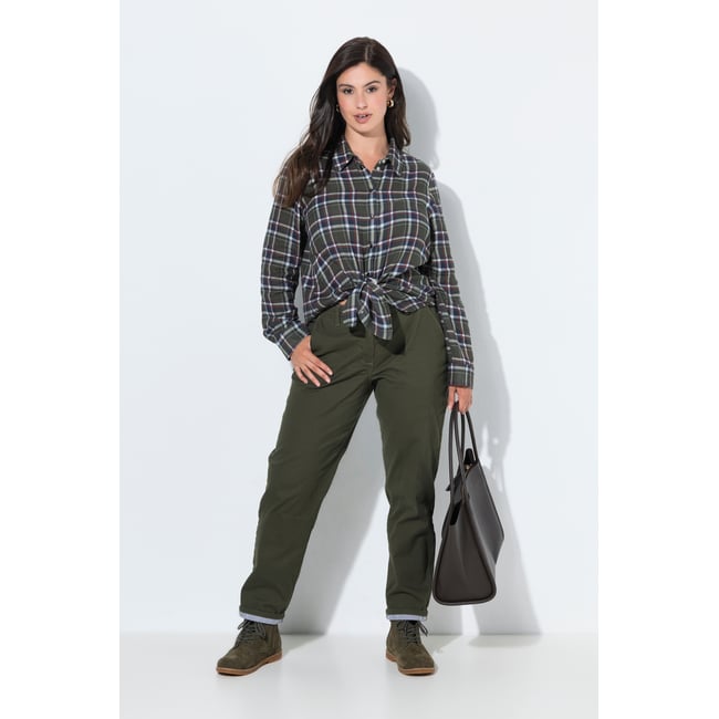 Pantalon chino gris olive <span itemprop=