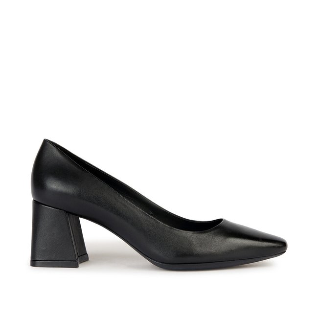 Escarpins cuir respirants Giselda noir <span itemprop=