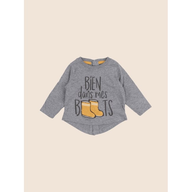 Tee-shirt - Très bon état gris <span itemprop=