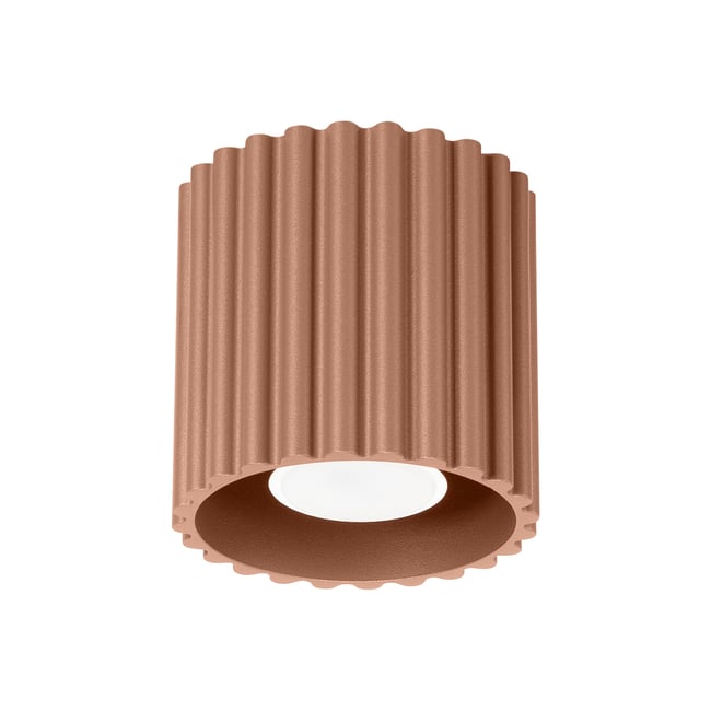 Plafonnier Aluminium Moka GU10 1 Aura Couleur marron <span itemprop=