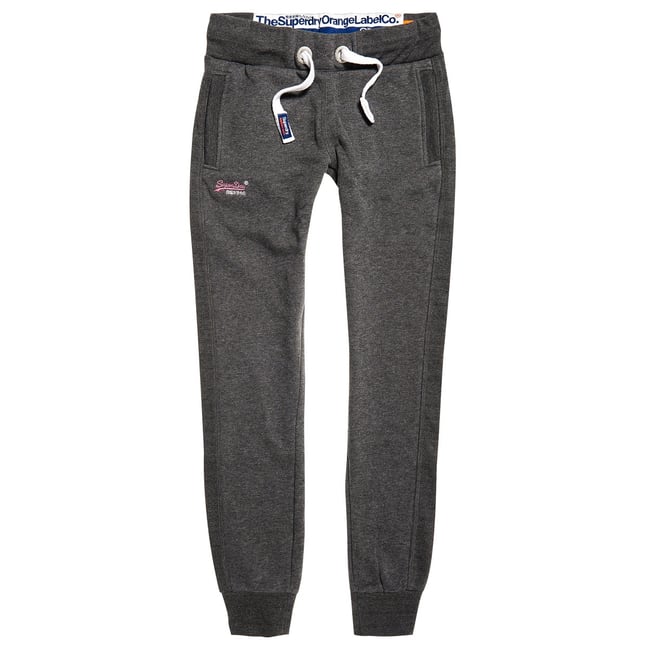 Pantalon De Jogging gris anthracite chiné <span itemprop=