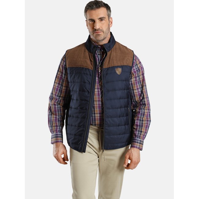 Gilet matelassé SIR ERNES bleu foncé <span itemprop=