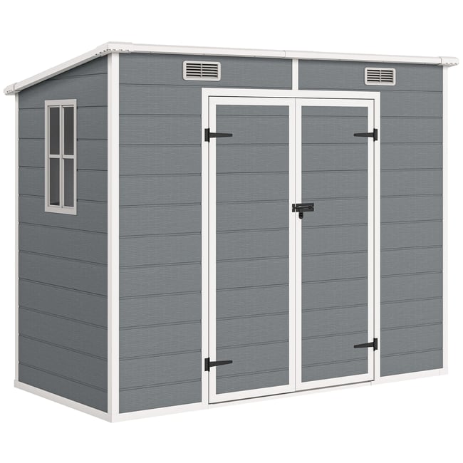 Abri de jardin Aluminium Gris gris <span itemprop=