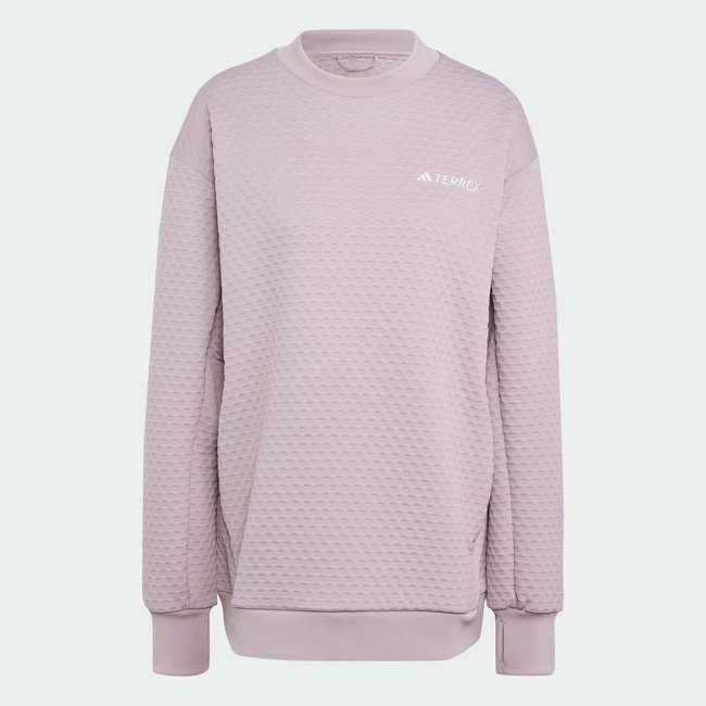 Sweat-shirt ras-du-cou Terrex Xploric preloved fig <span itemprop=