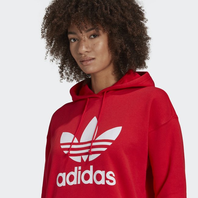 Bright red hoodie women's shop
