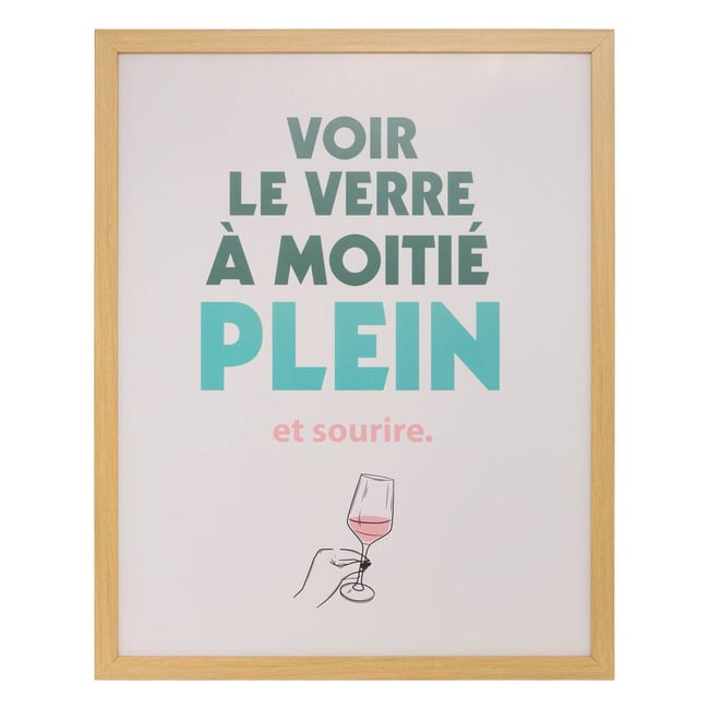 Affiche encadrée rectangulaire ARIA Couleur multicolore <span itemprop=
