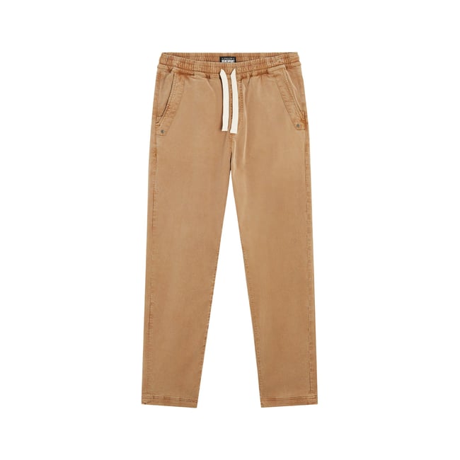 PANTALON LOOSE BOWERY beige <span itemprop=