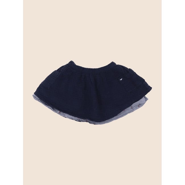 Jupe réversible - Etat satisfaisant bleu <span itemprop=