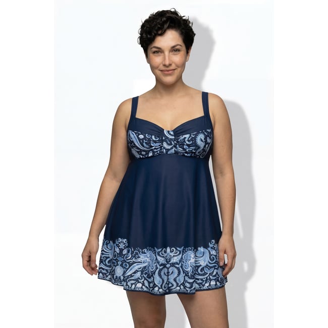 Robe de bain avec bonnets souples bleu foncé <span itemprop=