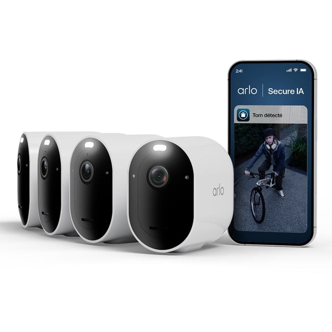 Caméra de surveillance Pack de 4 caméras 2K+ extérieur Pro6 - ARLO