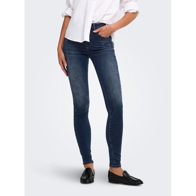 Jean Skinny blue black denim <span itemprop=