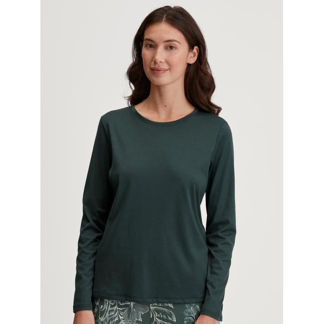 T-shirt à manches longues manches longues Coton FAVOURITES BOTANIC emerald vert <span itemprop=
