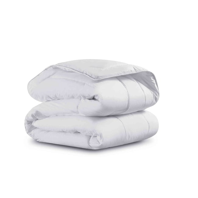 Couette Medium 200x200 Cm - Percale 100% Coton - Garnissage 350g/m² - Confort Thermique équilibré - Lavable En Machine - 1