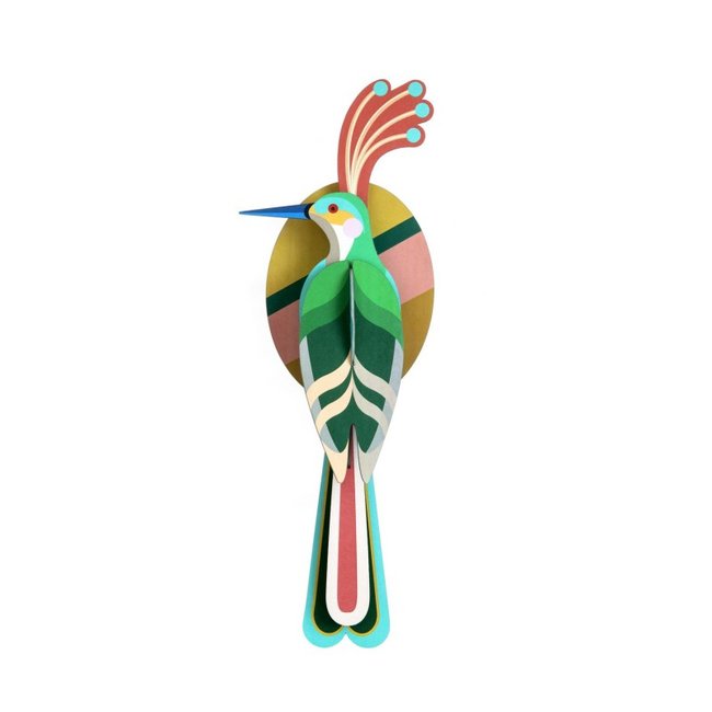 Décoration murale oiseau de paradis Paradise Bird Nias Couleur vert <span itemprop=