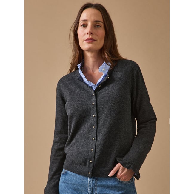 Gilet  coton biologique et laine RWS* - CYRILLUS