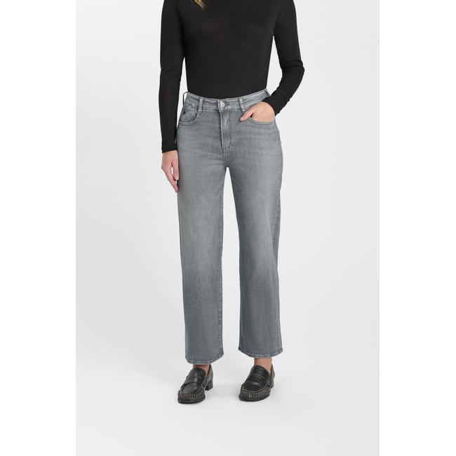Jeans loose, large pulp wide leg , 7/8ème grey <span itemprop=
