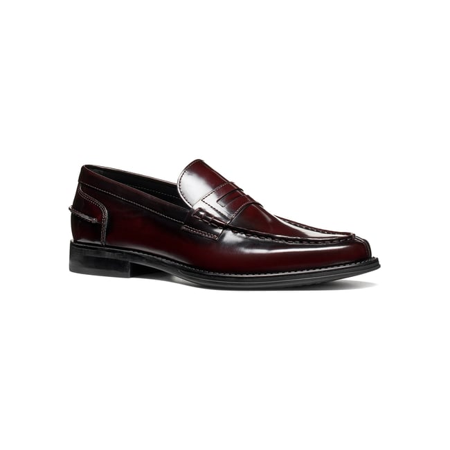 Mocassins  U ELLMOOR bordeaux foncé <span itemprop=