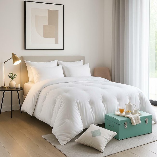 Lestr Quallofill Air All Season Duvet, white, LESTRA