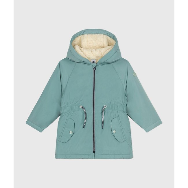 Parka mit Kapuze grün <span itemprop=