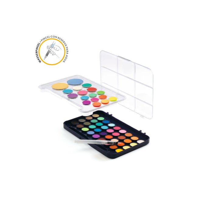 Les couleurs des grands - Palette d'artiste multicolore <span itemprop=