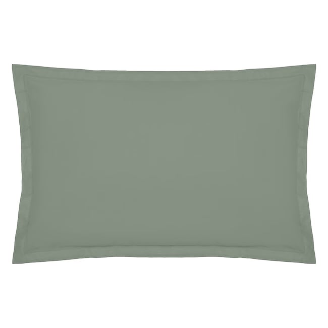 1 Taie d'oreiller percale de coton uni Harmonie - EDEN