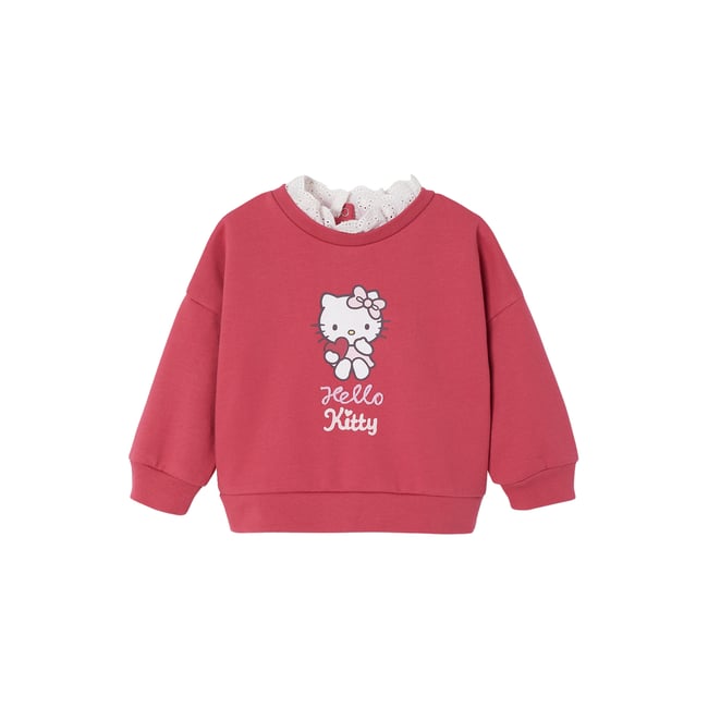 Sweat Hello Kitty framboise <span itemprop=