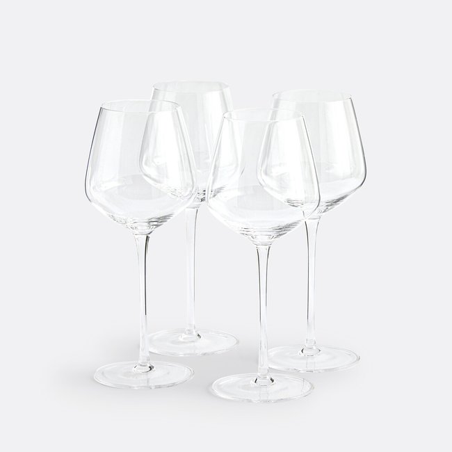 Lot de 4 verres à vin blanc, Zonza Couleur transparent <span itemprop=