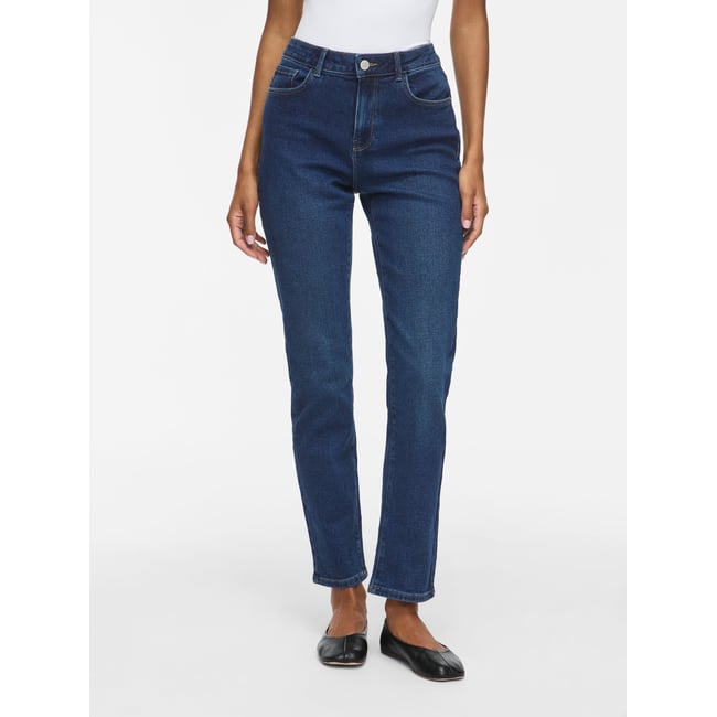 Jean Droit bleu - dark blue denim1 <span itemprop=